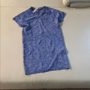 lululemon athletica Blue Short Sleeve Tee